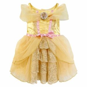 Disney Belle Princess Toddler Dress Yellow Tulle Party Costume 18–24M